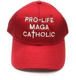 Simply Catholic Red "Pro-Life MAGA Catholic" Hat