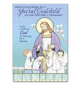 The Printery House Special Godchild First Holy Communion Greeting Card