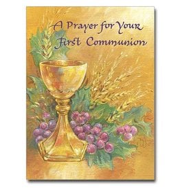 Altar + Home A Prayer First Holy Communion Greeting Card