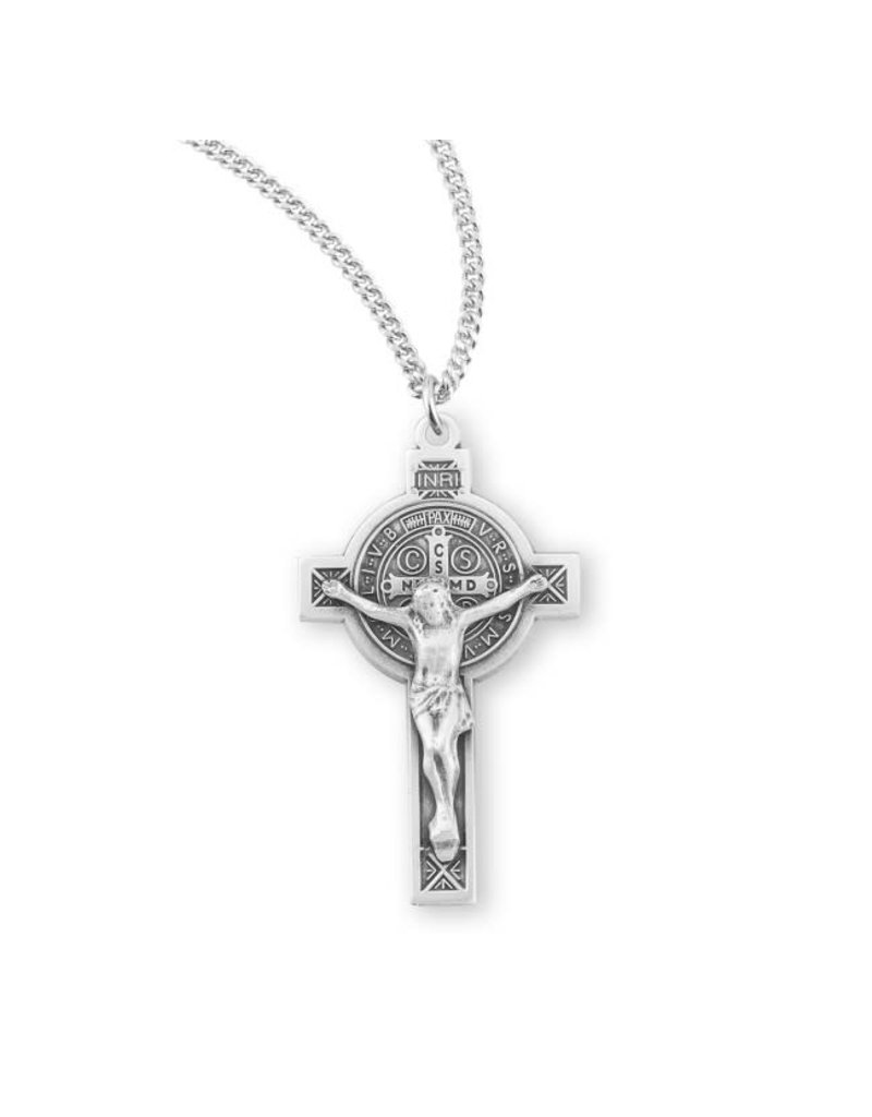HMH Religious Sterling Silver Saint Benedict Crucifix