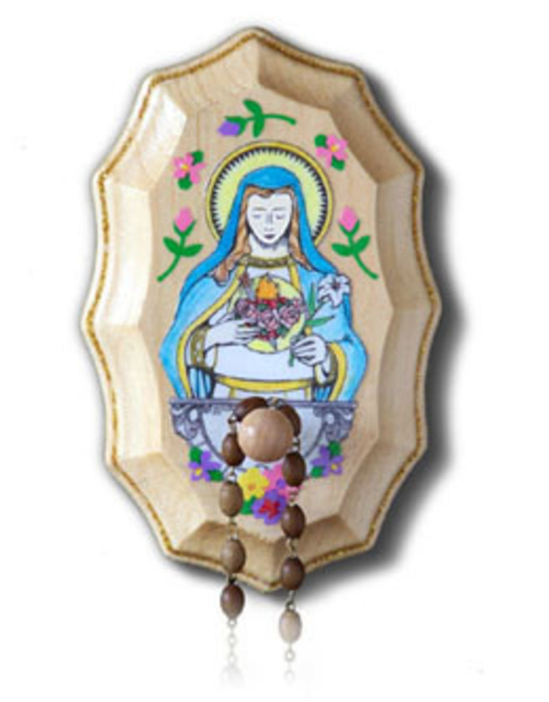 Illuminated Ink Immaculate Heart of Mary Rosary Holder