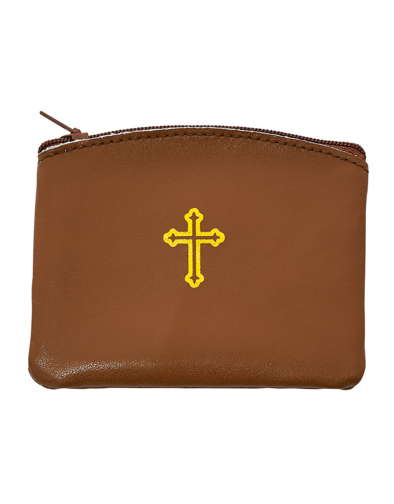 McVan Brown Leather Rosary Pouch