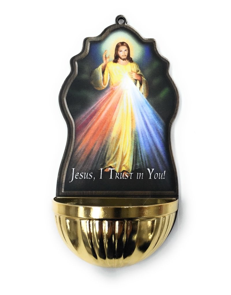 Religious Art Inc Divine Mercy Holy Water Font