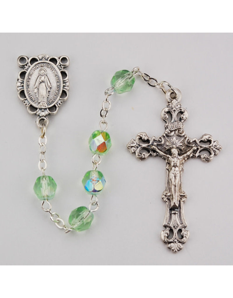 McVan 6mm Aurora Borealis Birthstone Rosary