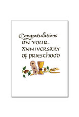 Altar + Home Congratulations on Your Anniversary of Priesthood Ordination Anniversary Card