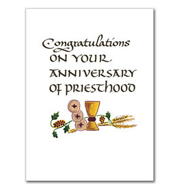 Altar + Home Congratulations on Your Anniversary of Priesthood Ordination Anniversary Card