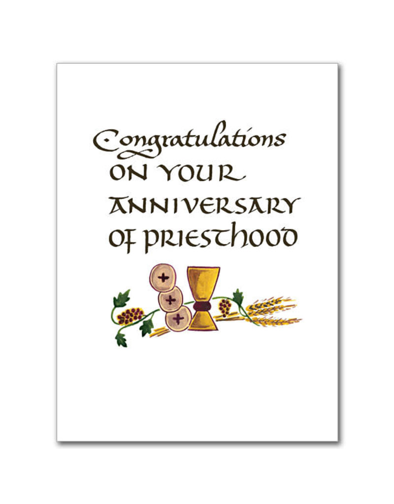 Altar + Home Congratulations on Your Anniversary of Priesthood Ordination Anniversary Card