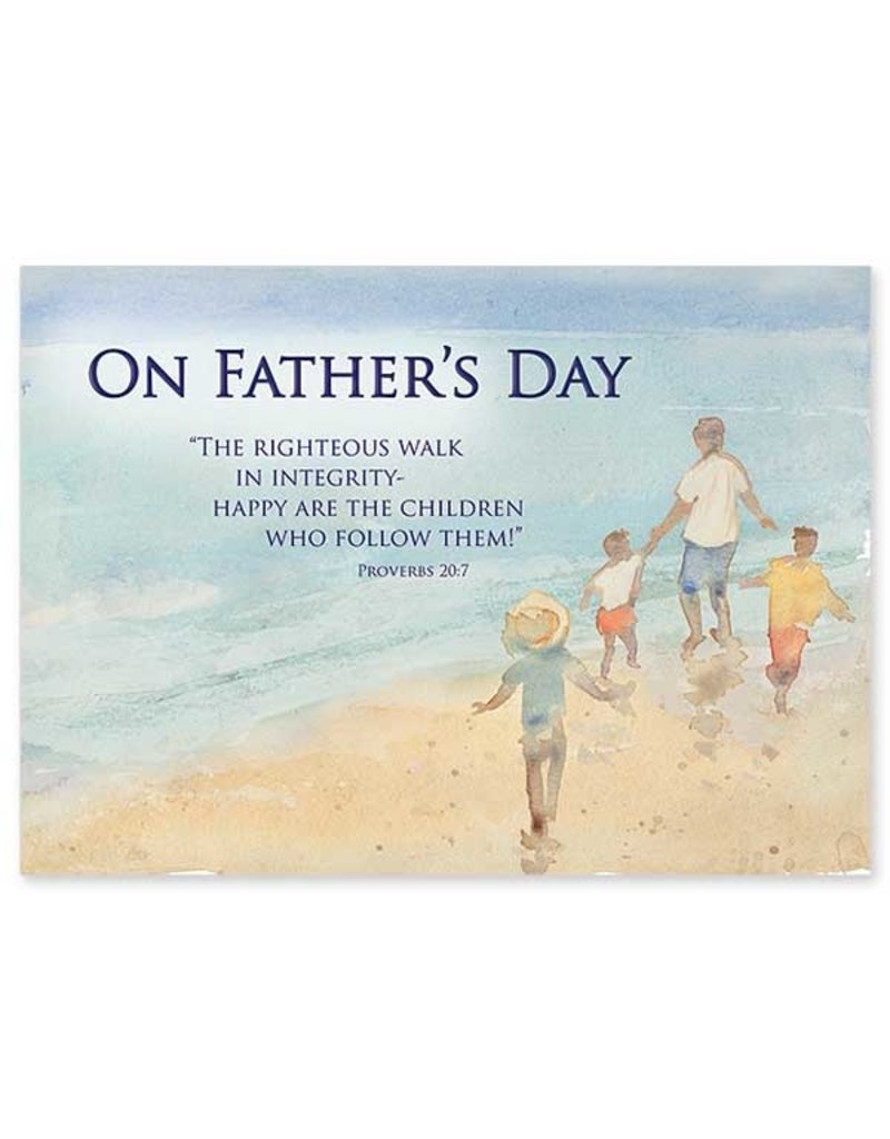 The Printery House The Righteous Walk in Integrity Father's Day Card