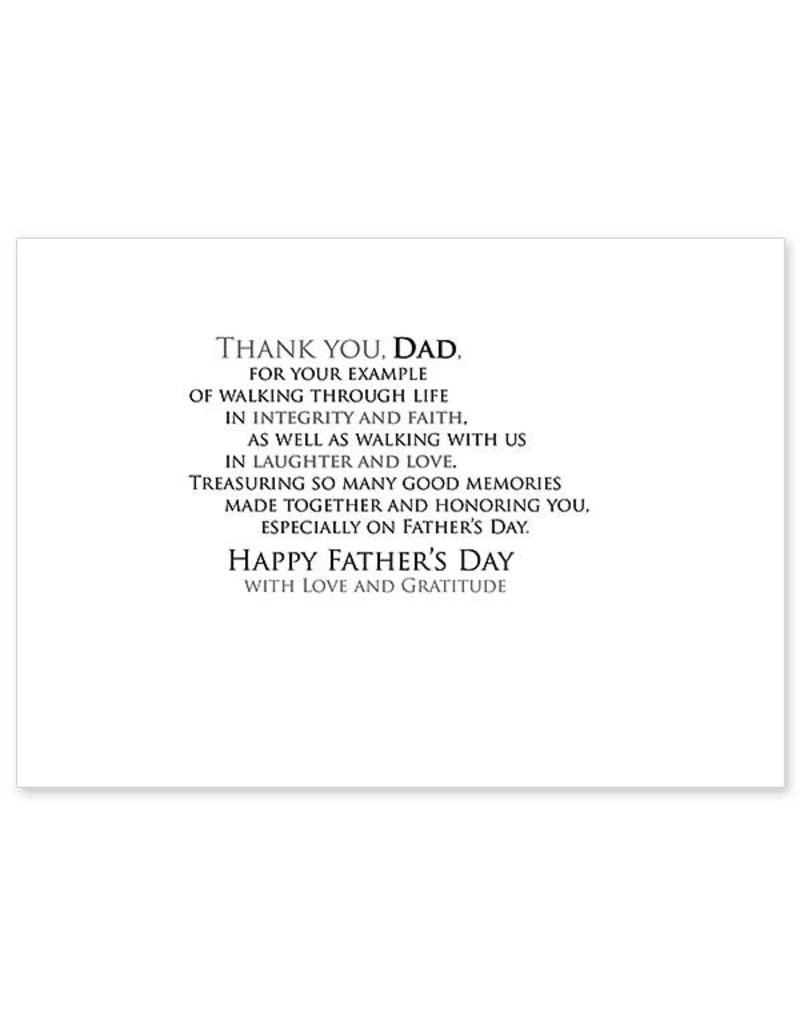 The Printery House The Righteous Walk in Integrity Father's Day Card