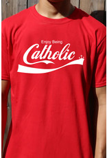 Romantic Catholic Enjoy Being Catholic T-Shirt Small