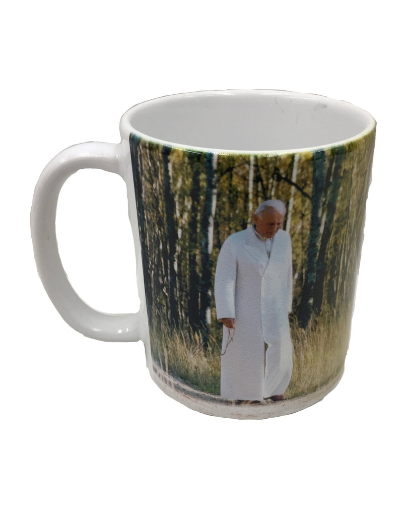 Pope John Paul II Walking Rosary Mug