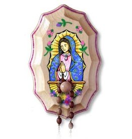 Illuminated Ink Our Lady of Guadalupe Wooden Rosary Holder Kit