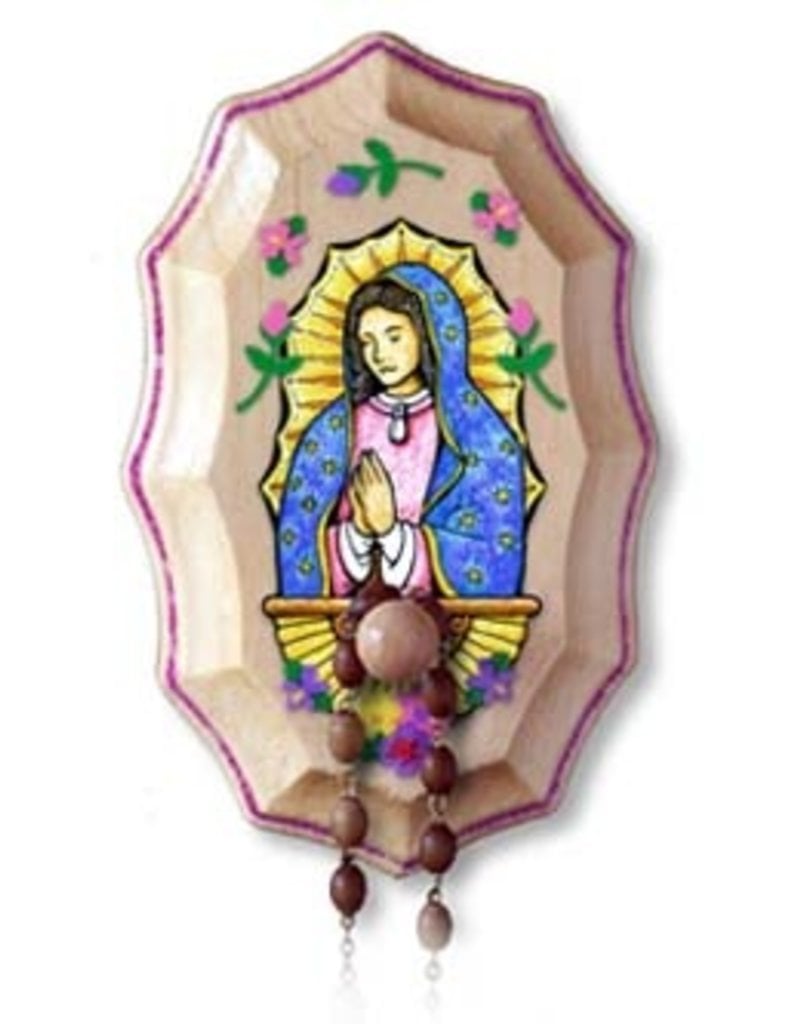 Illuminated Ink Our Lady of Guadalupe Wooden Rosary Holder Kit