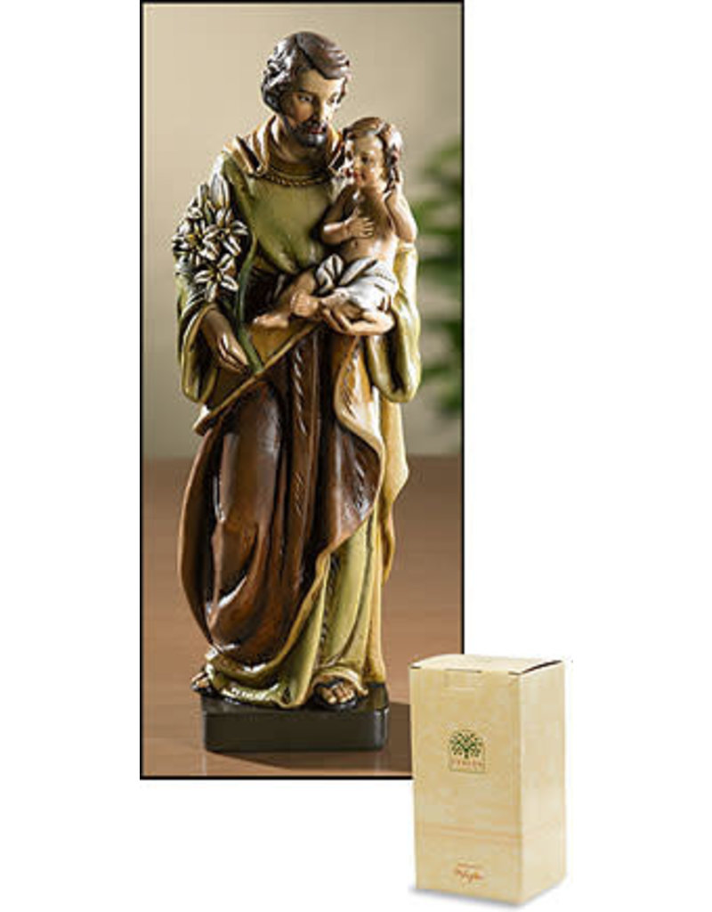 Christian Brands Saint Joseph With Child Jesus Statue 8"