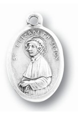 Lumen Mundi St. Elizabeth Ann Seton Oxidized Medal