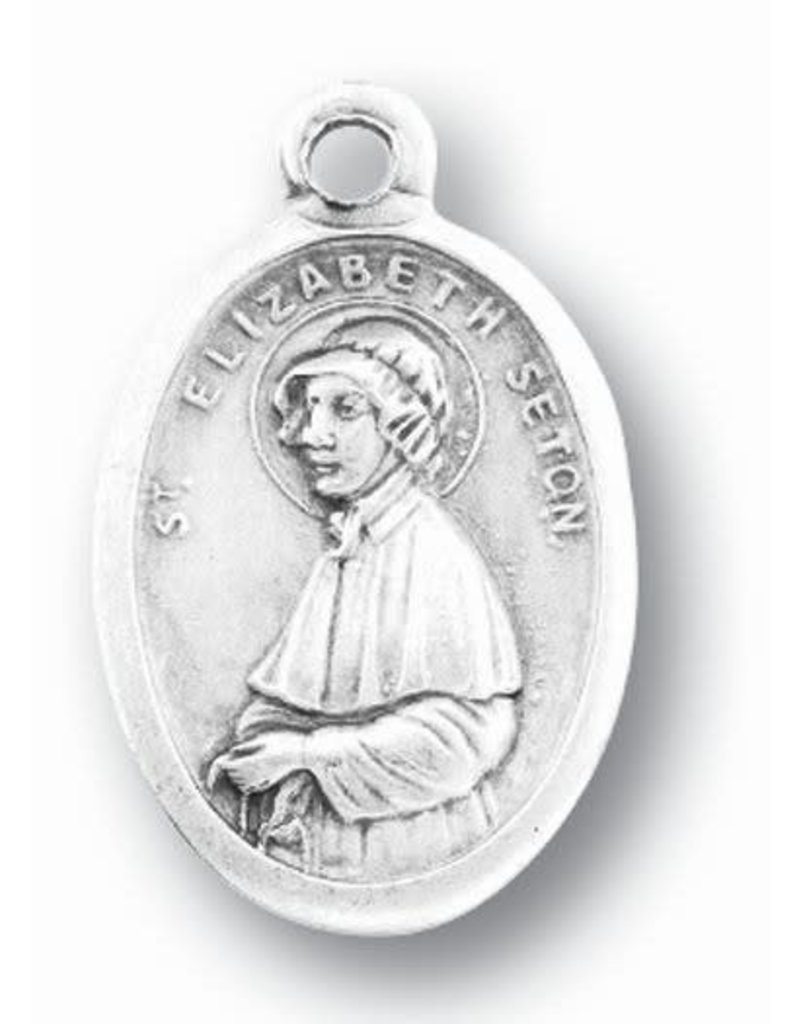 Lumen Mundi St. Elizabeth Ann Seton Oxidized Medal