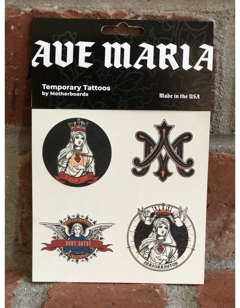 Motherboards Ave Maria Temporary Tattoos