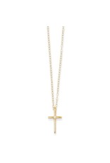 14k Madi K .01ct Diamond Cross Necklace