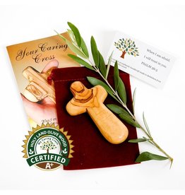 My Caring Cross Certified Olive Wood Caring Cross Gift Set