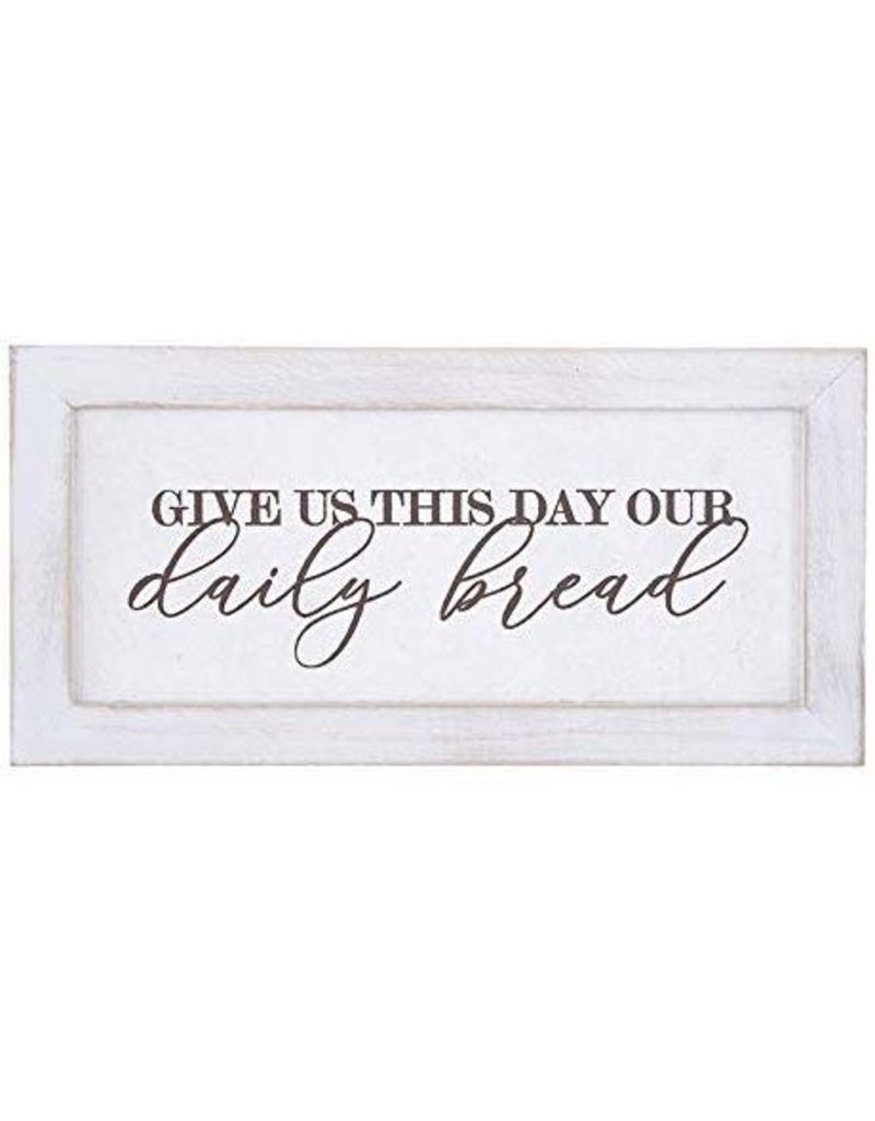 Heartfelt "Give Us This Day" Framed Wall Art