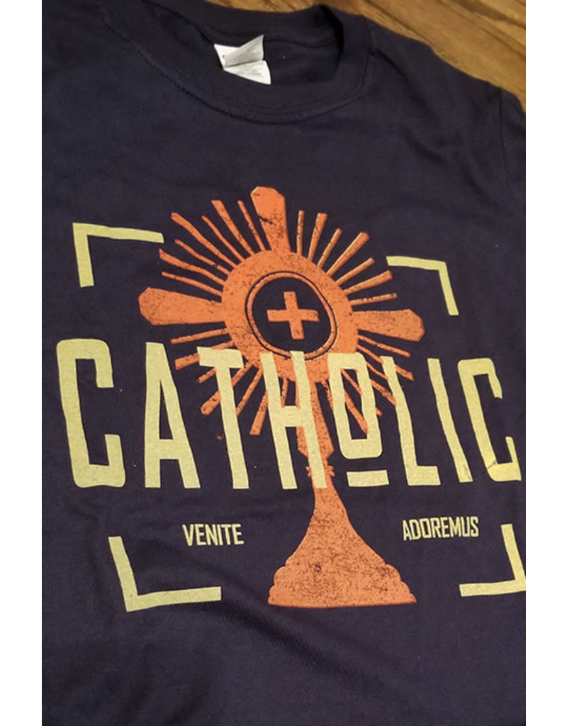Romantic Catholic Catholic Venite Adoremus T-Shirt