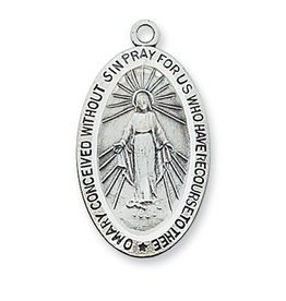 Rhodium Plated Brass Chain and Deluxe Gift Box Augustine with 20 in Sterling Silver St Printers /& Theologians