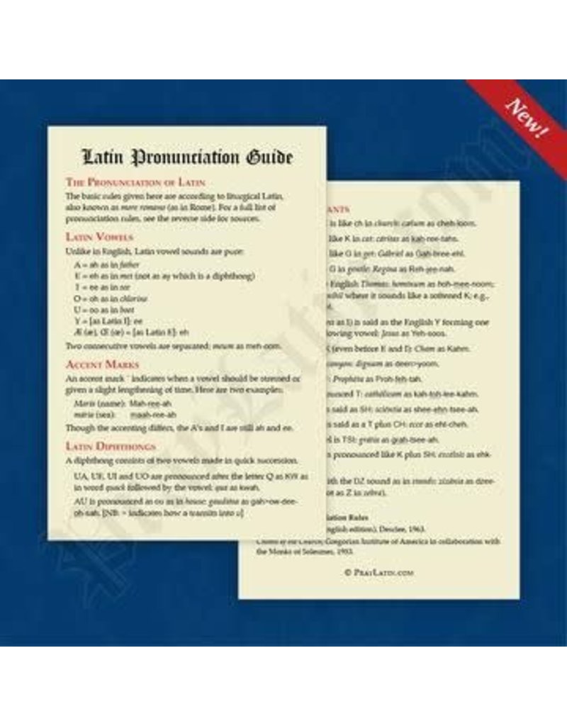 PrayLatin Latin Pronunciation Guide