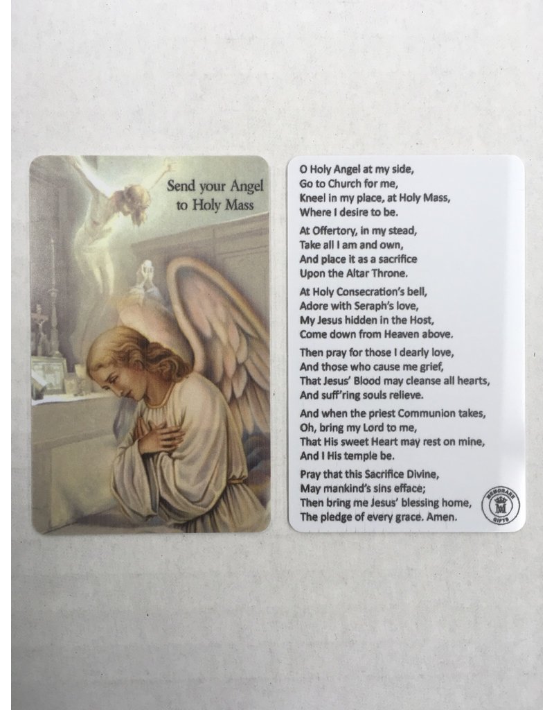 Memorare Gifts Send Your Angel to Holy Mass