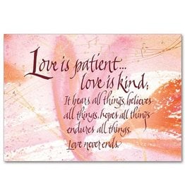 The Printery House Love is Patient Inspirational Blank Card