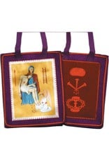 Fiat Religious Statues Purple Scapular for Benediction and Protection with Cross
