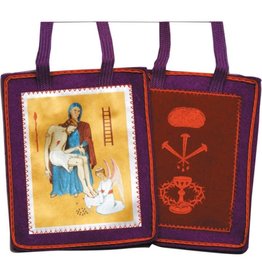 Fiat Religious Statues Purple Scapular for Benediction and Protection with Cross