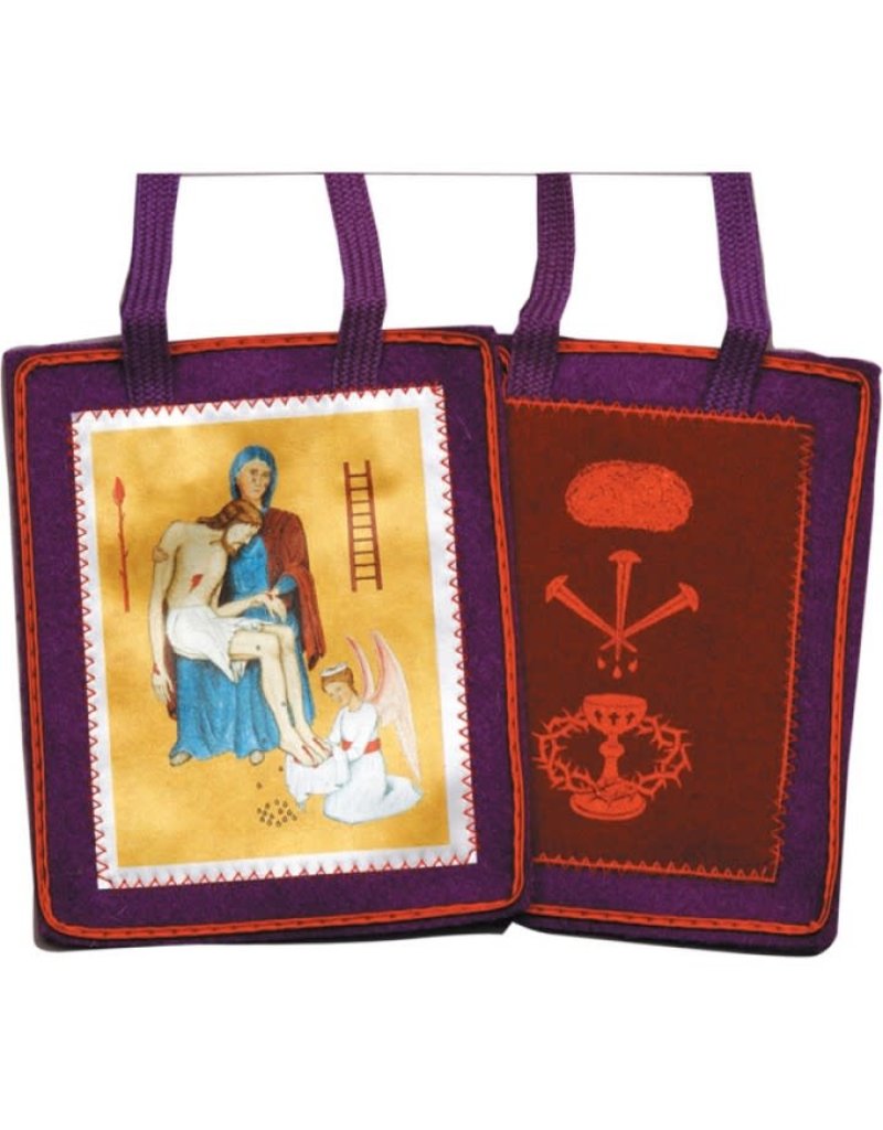 Fiat Imports Purple Scapular for Benediction and Protection with Cross