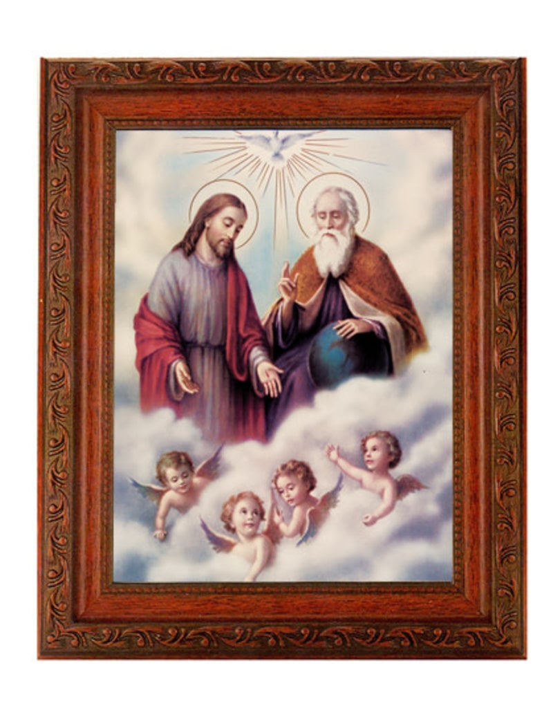 10" X 12" The Trinity In Ornate Wood Frame