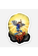 Full of Grace USA St. Michael the Archangel in Blue Decal