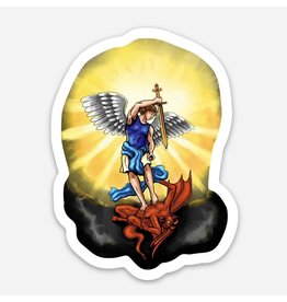 Full of Grace USA St. Michael the Archangel in Blue Decal