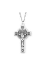 HMH Religious St. Benedict Jubilee Sterling Silver Crucifix