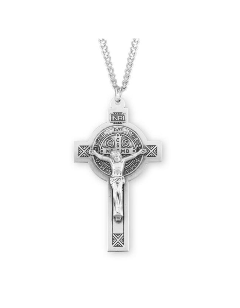 HMH Religious St. Benedict Jubilee Sterling Silver Crucifix