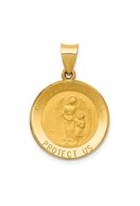 14k Guardian Angel Medal Pendant