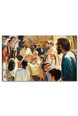 Altar + Home Christ with Children Prayer Card