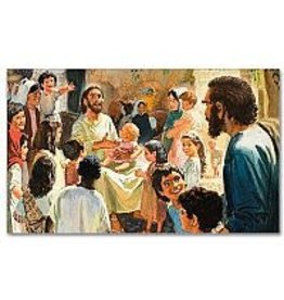 Altar + Home Christ with Children Prayer Card