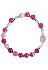 Sine Cera Children's Gemstone Rosary Bracelet Purple
