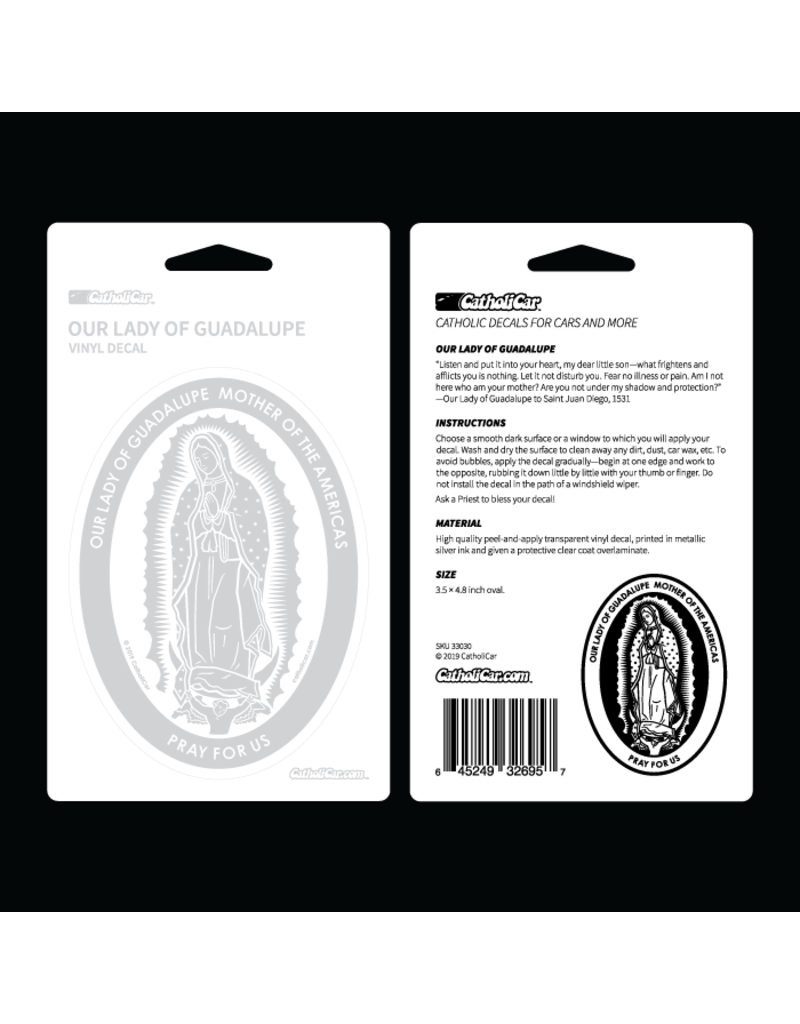CatholiCar Our Lady of Guadalupe Auto Decal