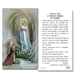 WJ Hirten Oración a Nuestra Señora de Lourdes Estampa de Papel