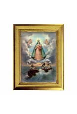 WJ Hirten Caridad Del Cobre Gold Frame Art 5x7"