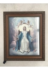 WJ Hirten 10" x 12" Queen of Heaven Ornate Wood Frame