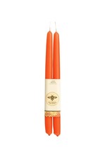 Big Dipper Wax Works 100% Pure Beeswax Tapers- Pumpkin (2 Pack)