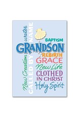 Altar + Home Baptism Card Grandson