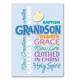 Altar + Home Baptism Card Grandson