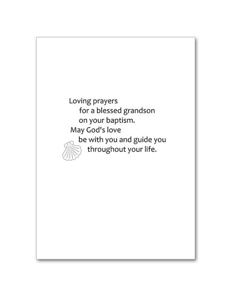 Altar + Home Baptism Card Grandson