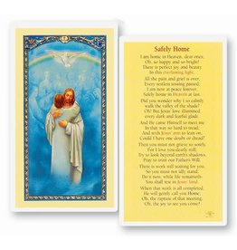 WJ Hirten Safely Home Laminated Holy Card